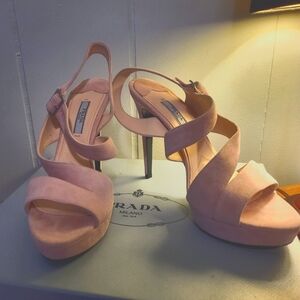 Prada Strappy Platform Sandal